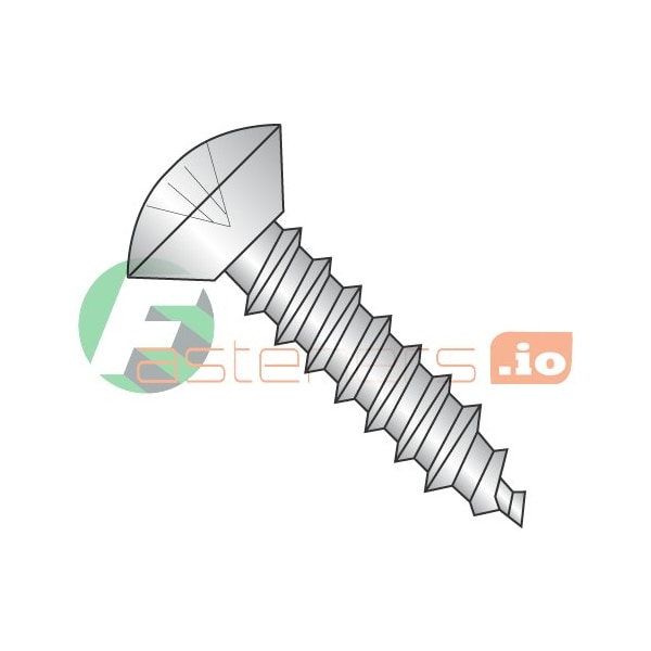 Newport Fasteners Sheet Metal Screw, #8 x 1/4 in, 18-8 Stainless Steel Oval Head Phillips Drive, 5000 PK 862689 - main